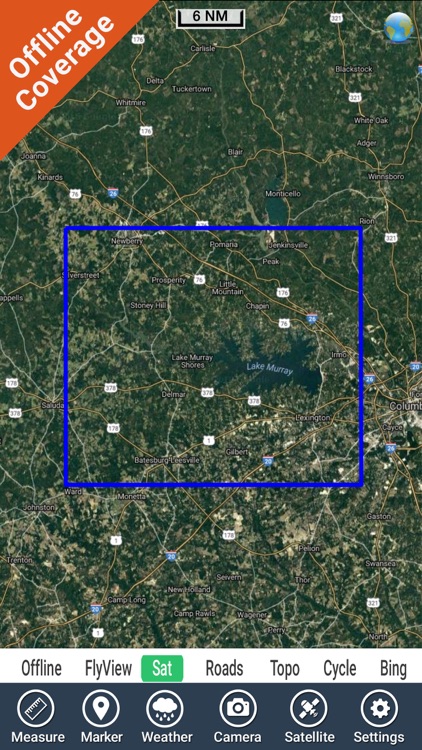 Lake Murray SC Fishing Maps HD screenshot-4