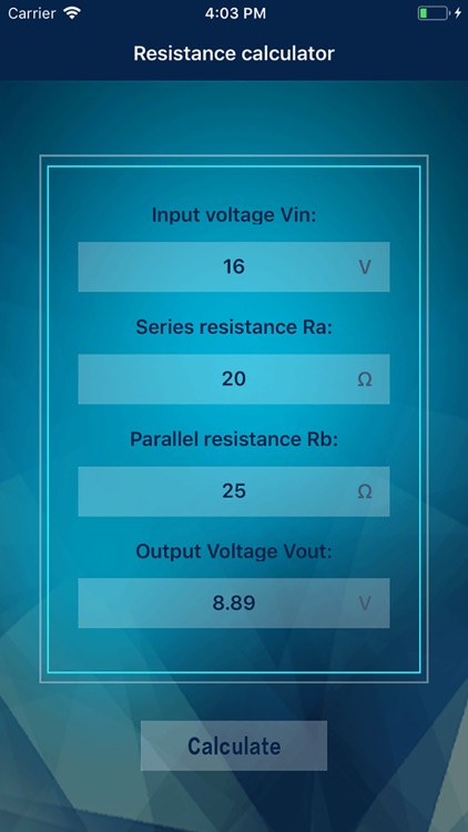 Resistance calculator ! screenshot-3
