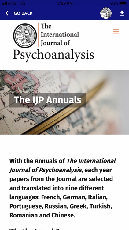 Int. Journal of Psychoanalysis