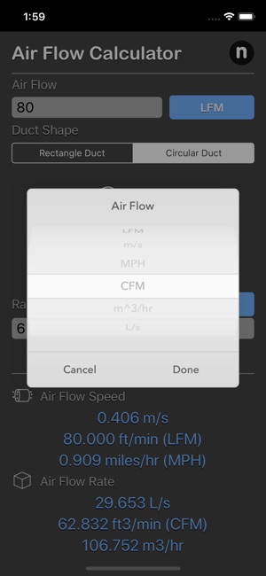 Air Flow Conversion Calculator(圖5)-速報App