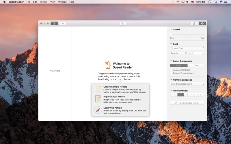 Screenshot #3 pour Speed Reader