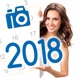 Novo calend&aacute;rio ano de 2018