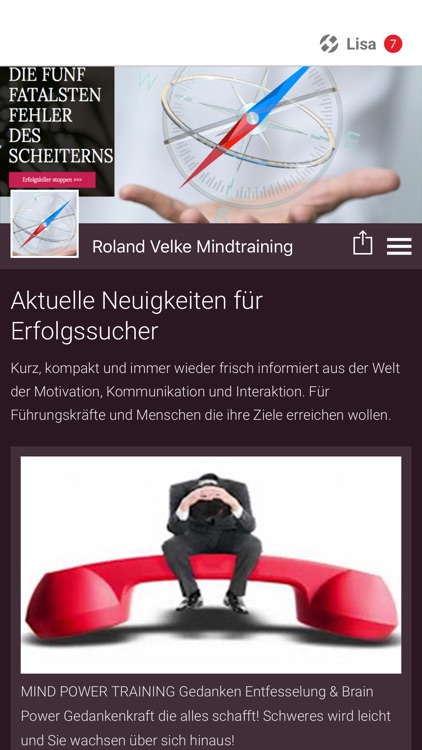 Roland Velke Mind Training