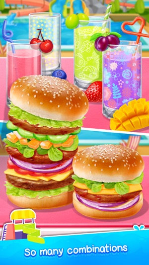 Summer Waterpark Food - Hamburger & Icy Juice Fun(圖3)-速報App