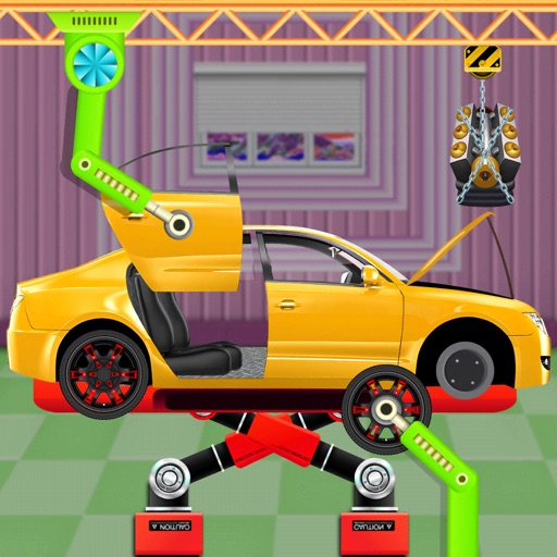 Build Sports Car in Factory Icon