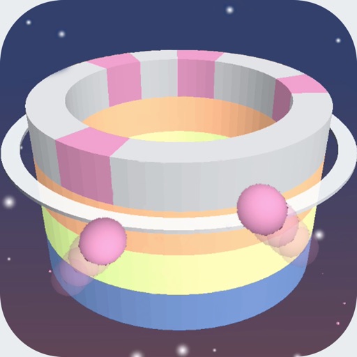 Throwing color-spin balloon icon