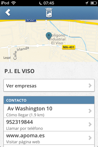 Parques Empresariales Málaga screenshot 2