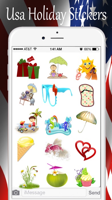 USA Holiday Stickers Pack screenshot 3