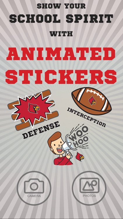 Louisville Cardinals Animated Selfie Stickers