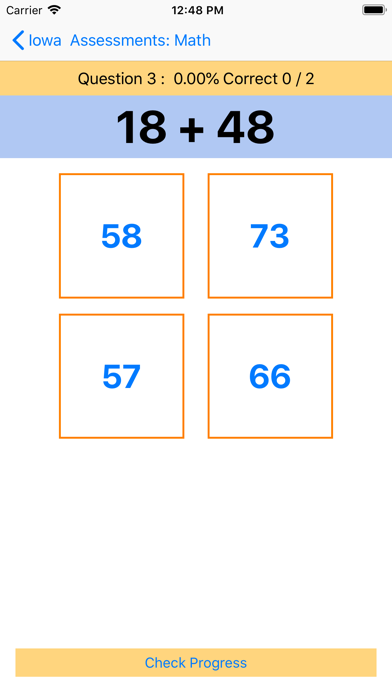 Iowa Math Trainer for ITBS screenshot 2