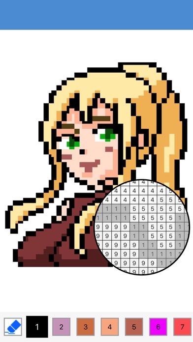 Anime Manga Pixel Colouring screenshot 2