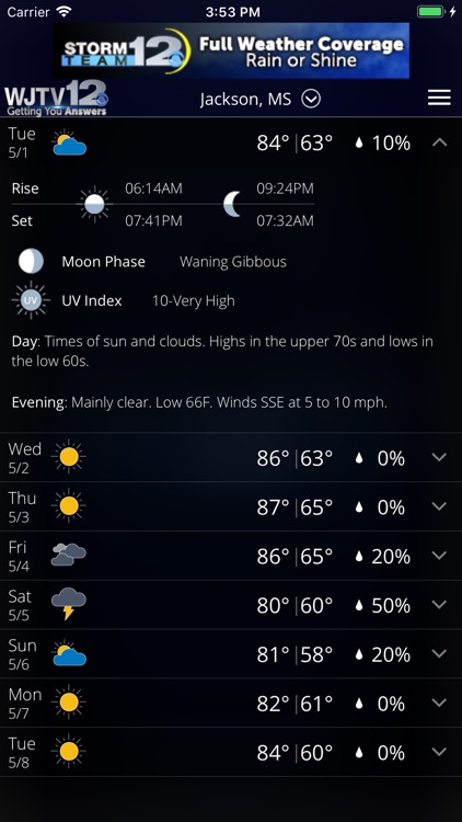 WJTV Weather screenshot-4