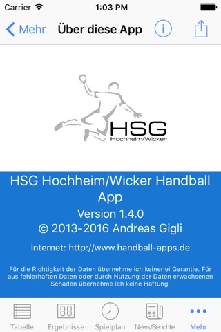 HSG Hochheim/Wicker screenshot 4