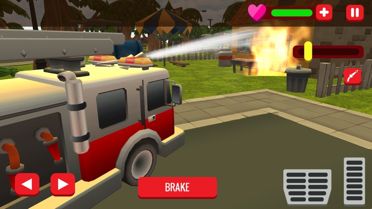 911 Fire Brigade Truck Driving