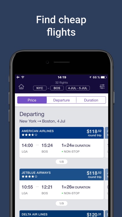 OneTwoTrip - Hotel and Flight Booking App.
