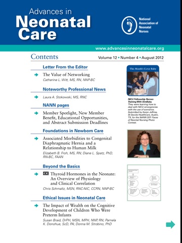 Advances in Neonatal Care (ANC) Journal screenshot 3