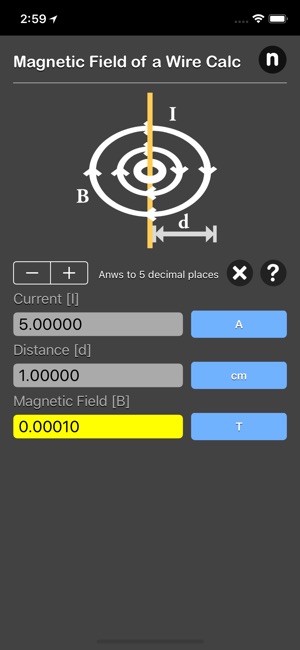 Magnetic Field of a Wire Calc(圖1)-速報App