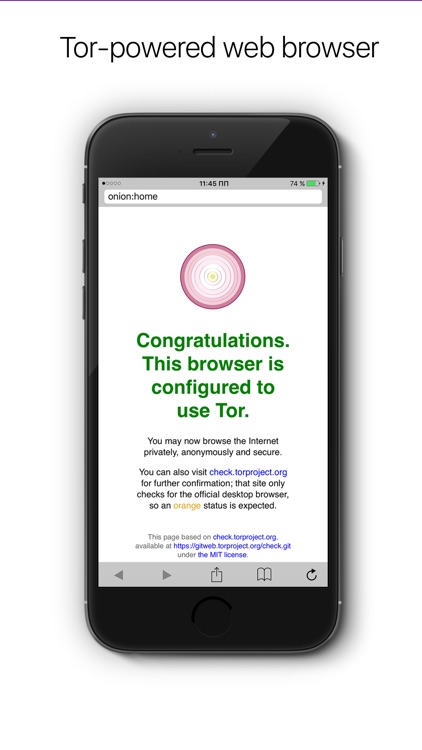 Onion - Tor-based private web screenshot-0