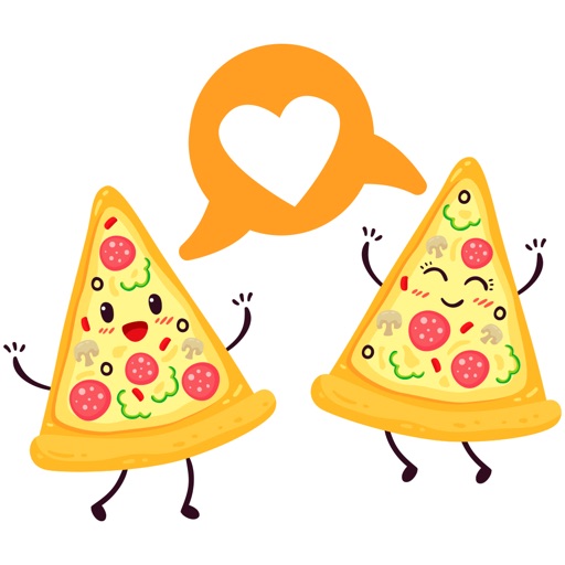 Pizza sticker pack I Love Pizza stickers icon