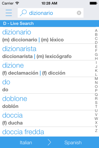 Dictionary Spanish Italian screenshot 2