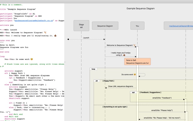 Sequence diagram free