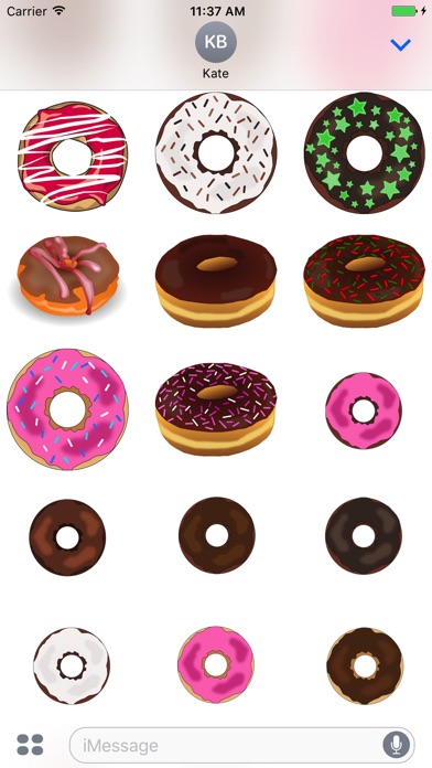 Delicious Donut Stickers screenshot 3