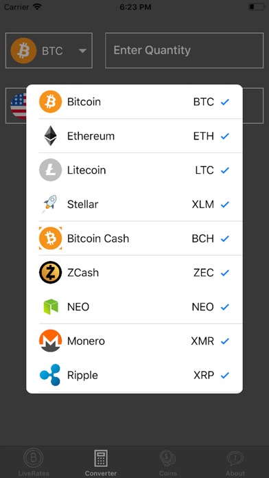 Live Crypto Rates Converter screenshot 4