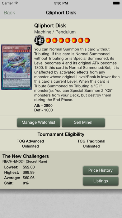 Card Prices: Yu-Gi-Oh Edition screenshot 2
