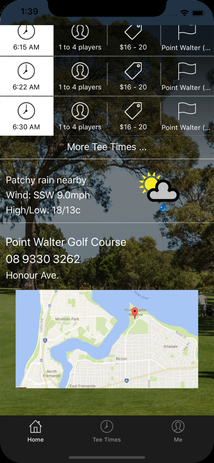 Point Walter Golf Tee Times
