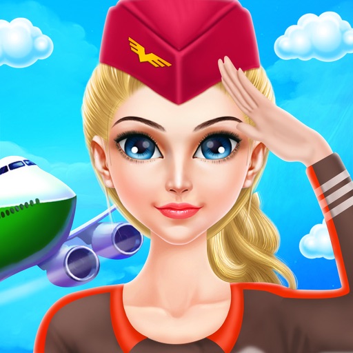 Airhostess Flight journey icon