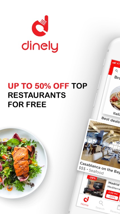 dinely: restaurant discounts screenshot-0