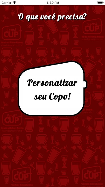 Feast Cup personalize seu copo