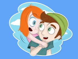 New funny sticker pack with a Love Story