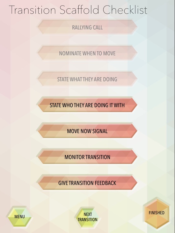 Transition Scaffold Checklist