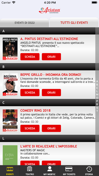 How to cancel & delete Webtic Teatro Ariston Sanremo from iphone & ipad 1