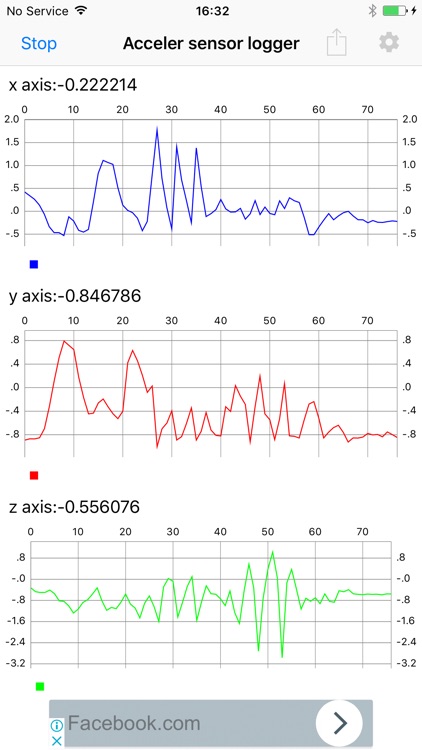 Acceleration sensor logger screenshot-3