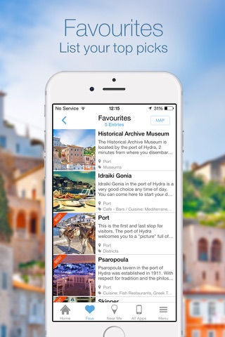 HYDRA by GREEKGUIDE.COM offline travel guide screenshot 2