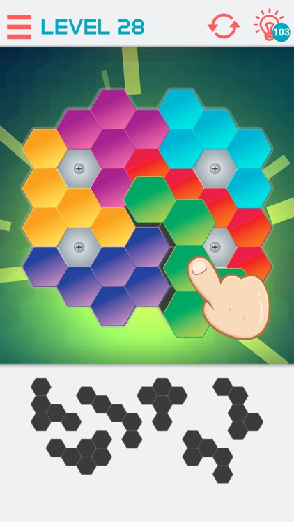 Hexagon Graph Puzzles screenshot-3