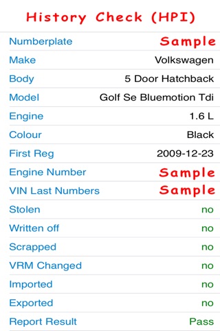 mycarvalue car hpi valuations screenshot 2