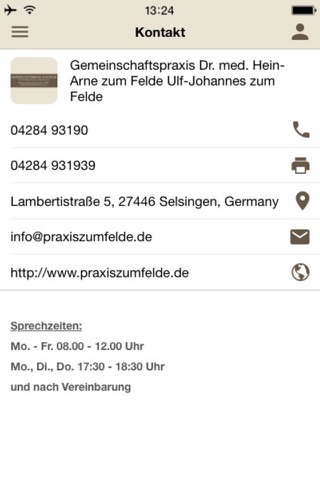 Gemeinschaftspraxis zum Felde screenshot 4