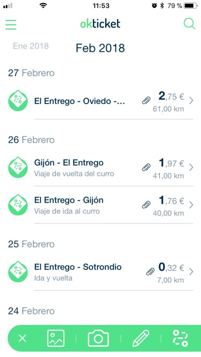 Okticket - Gestión de gastos screenshot 2