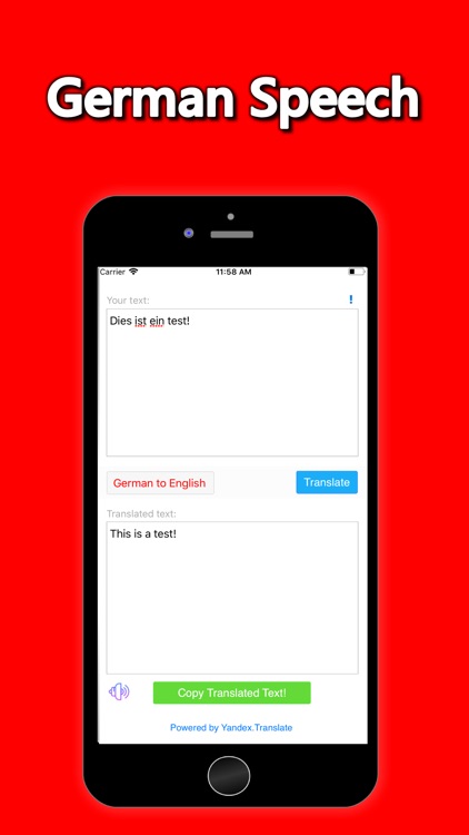 English to German Translator!