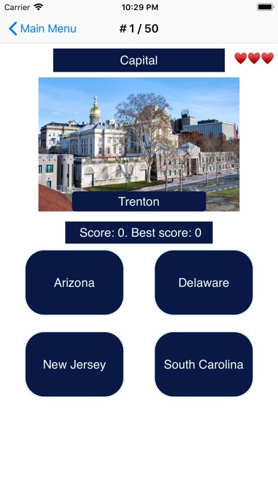 US States, Maps, Capitals Quiz screenshot 4