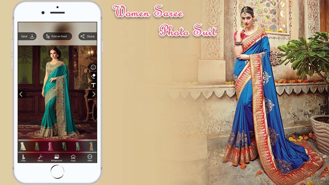 Women Saree Photo Suit(圖3)-速報App