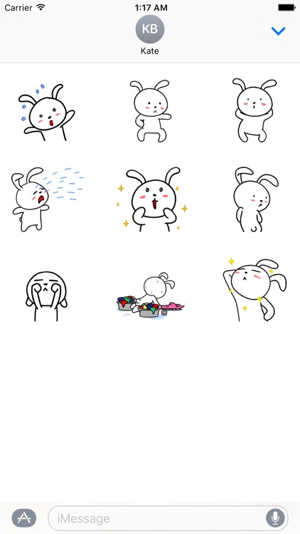 Animated Funny Rabbit Sticker