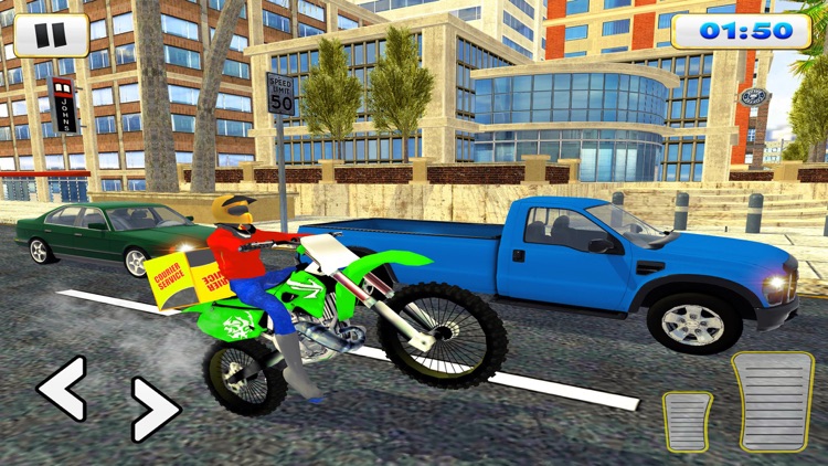 Courier Delivery Bike Rider 3D by Ubaid Ahmed Alwani