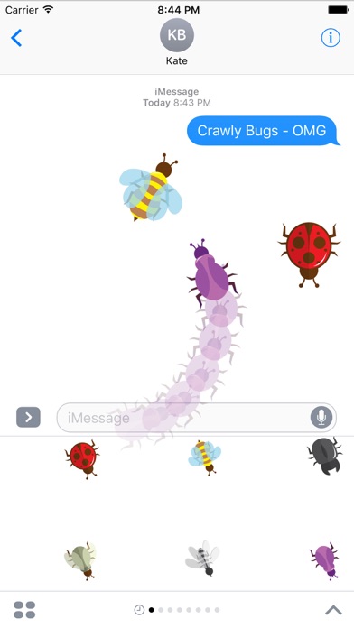 Crawly Bugs Animated Stickers screenshot 3