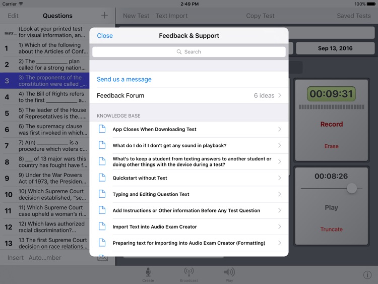Audio Exam Creator screenshot-4