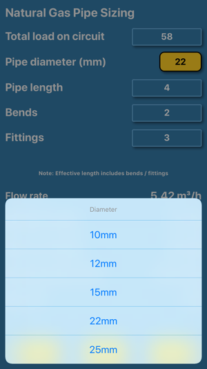 Gas Capacity Pipe Size Calc(圖3)-速報App