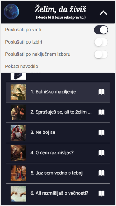 Želim, da živiš -v slovenščini screenshot 2